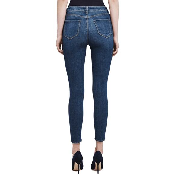 L'AGENCE Margot Dark Vintage Skinny High Rise Super Stretch Jeans Womens 27 - Picture 4 of 13
